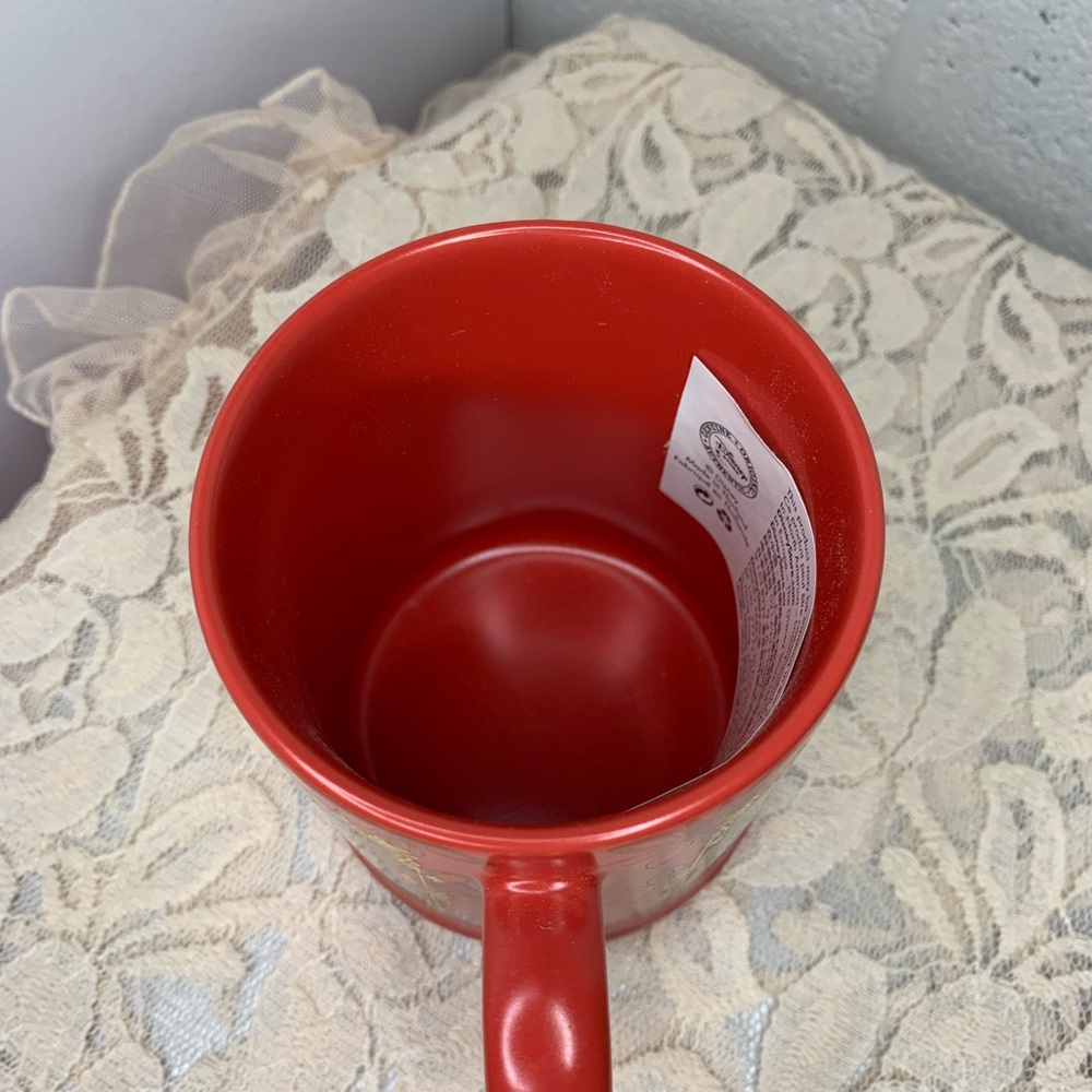 Disney Tinkerbell Red Ceramic Coffee Mug Cup - Picture 5 of 8